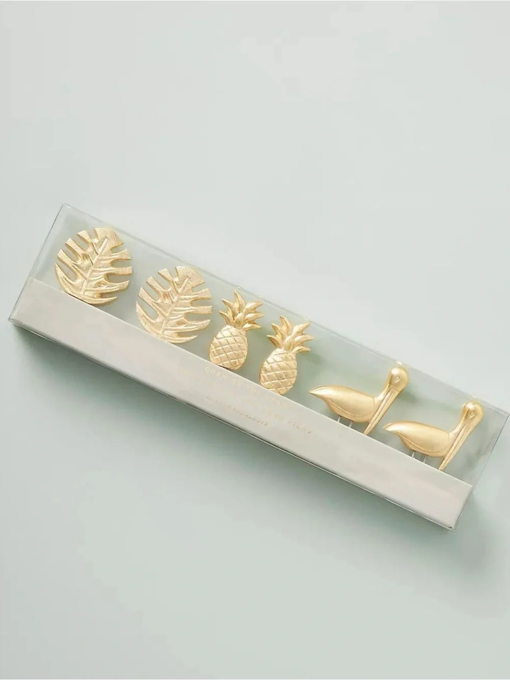 Anthropologie Selva Corn on the Cob Holders, Set of 3 Pairs — NIB $32
